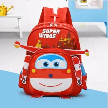 

New Super Wings Cute Kid School bags Cartoon Character 3D Style Children Backpacks Kindergarten girls boys baby backpack