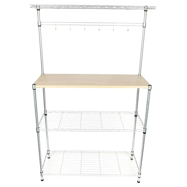 4 Tier Kitchen Bakers Rack Home Dining Microwave Stand Storage Shelf 4 Tier Kitchen Bakers Rack Home Dining Microwave Stand Storage Shelf Workstation Us
