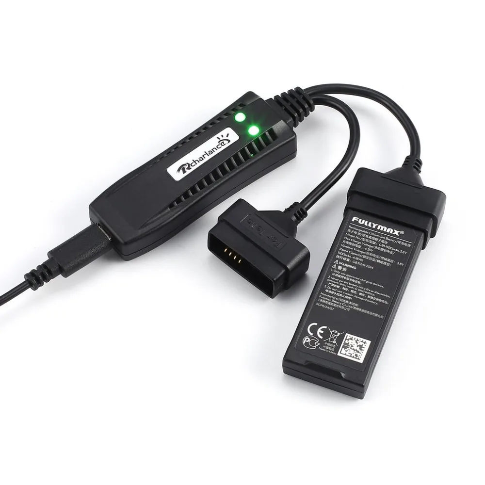 

2in1 Multi Battery Charger Quick Charging Hub with Intelligent Flight Lipo Battery 1100mAh 3.8V For Original DJI Tello Drone