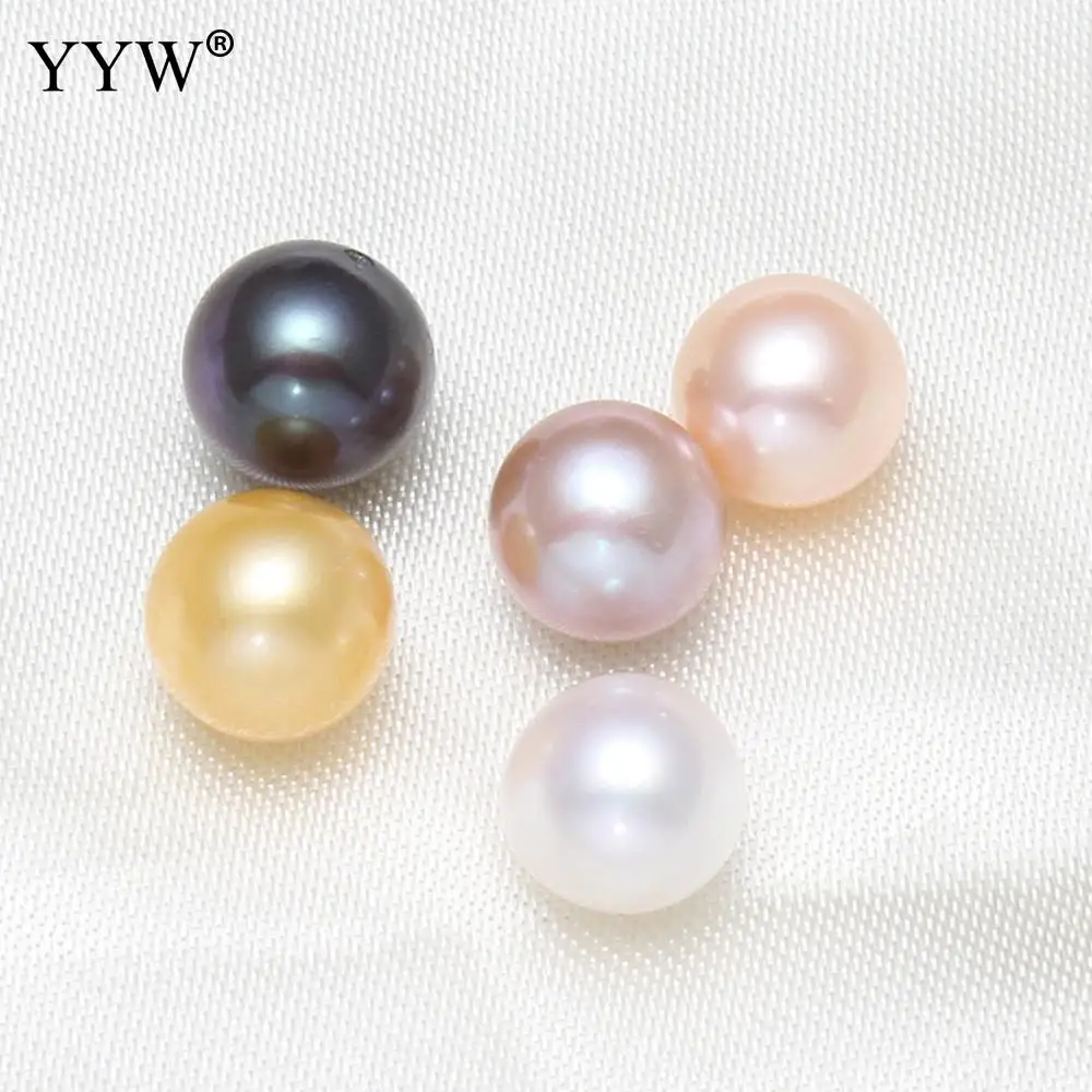 Mixed Colors Pearl Oysters Akoya Cultured Sea Pearls Beads Wholesale Colorful Round For Jewelry Making 5PCs/Bag | Украшения и