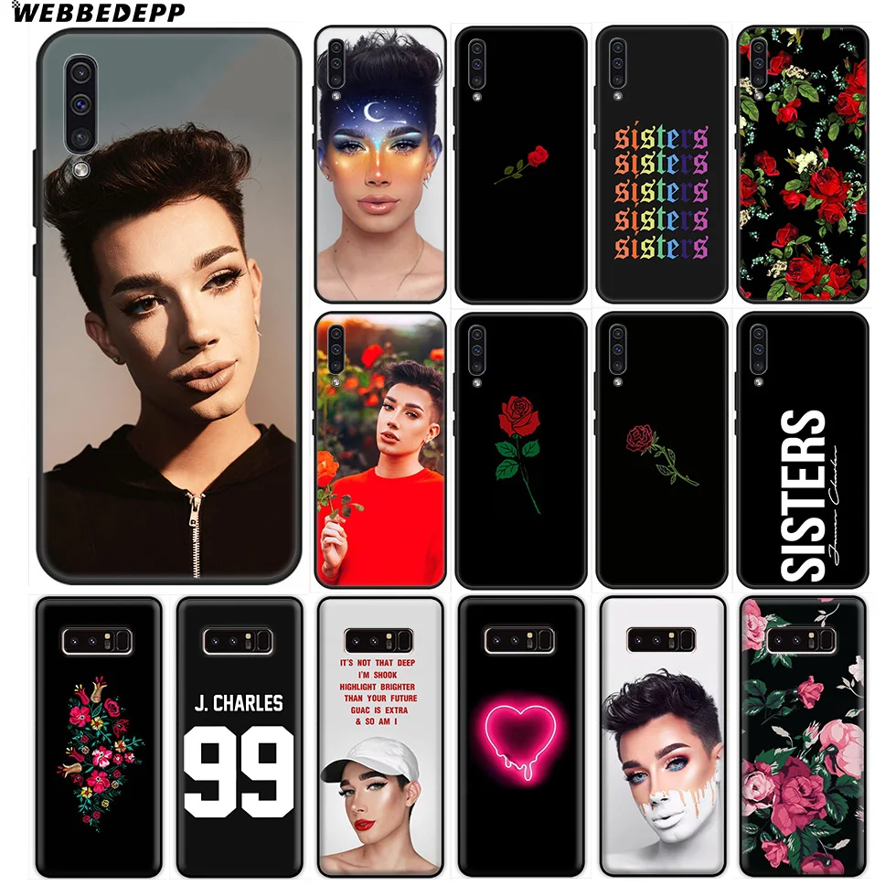 Мягкий чехол James Charles Sister для Samsung Galaxy A10 A30 A40 A50 A60 A70 M10 M20 M30 M40 Note 8 9 10 Plus |
