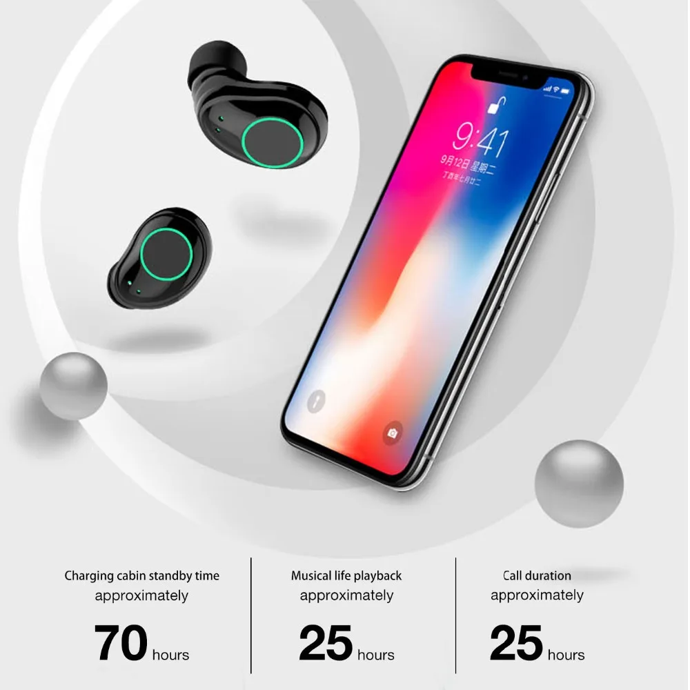 XGODY X23 TWS Мини Bluetooth наушники 5 0 стерео Спортивные Беспроводные для iphone xiaomi samsung