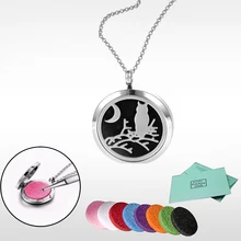 

magnetic Diffuser Perfume lockets 30mm aromatherapy locket pendant essential oil diffuser locket fit for necklace