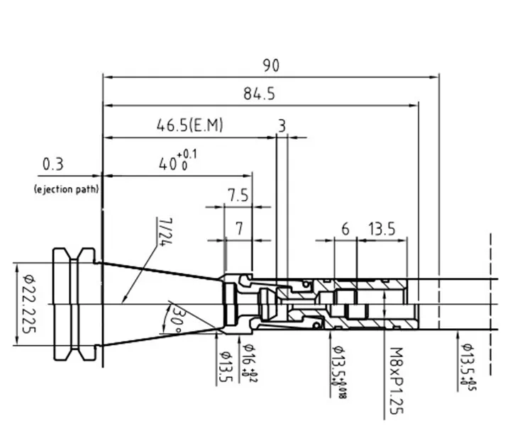 Inner screw ISO20 JAW