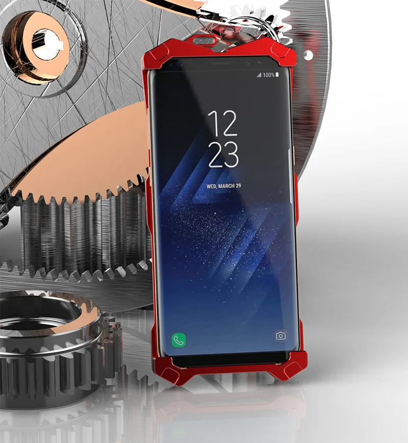 Чехол Zimon Armor II для SAMSUNG Galaxy S8 Plus S8+ Тяжелая металлическая Броня из углеродного волокна с ЧПУ анодированный алюминиевый панковский чехол для улицы