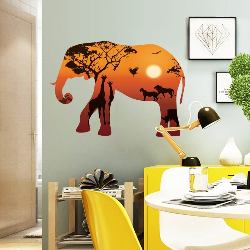 large elephant wall decal