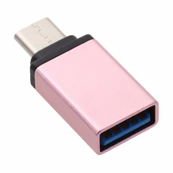 

Mini Metal USB 2.0 Female to Type-C Male Converter USB to Type C Data Sync Adapter OTG Connector for Macbook