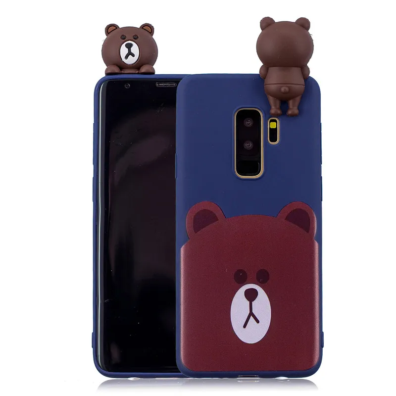 samsung cases cute Phone Case on for Samsung Galaxy S9 Plus S6 S7 Edge S8 Plus Note 8 9 S10 Plus Cover Fundas 3D Dolls Toys Cartoon Soft TPU Cases kawaii samsung cases Cases For Samsung