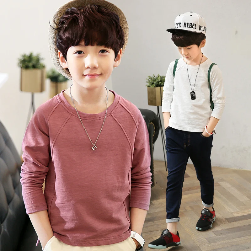 2018 New Autumn Toddler Boys Shirts Long Sleeve Tops Tees Kids Clothes Boys T Shirts Children T Shirt Mode Enfant Garcon Costume