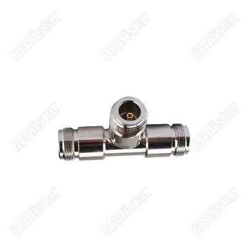 

10 Pieces N Type Female to 2x N Jack Female 3 way T Type RF Coaxial Adapter Newest Type Long Version Splitter