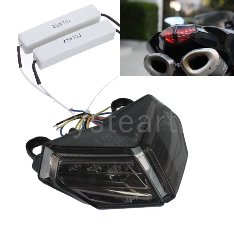

12V Motorbike LED Taillight Rear Turn Signals Brake Light for Ducati 848 2008 2009 2010 Motorcycle Tail Light Lamp