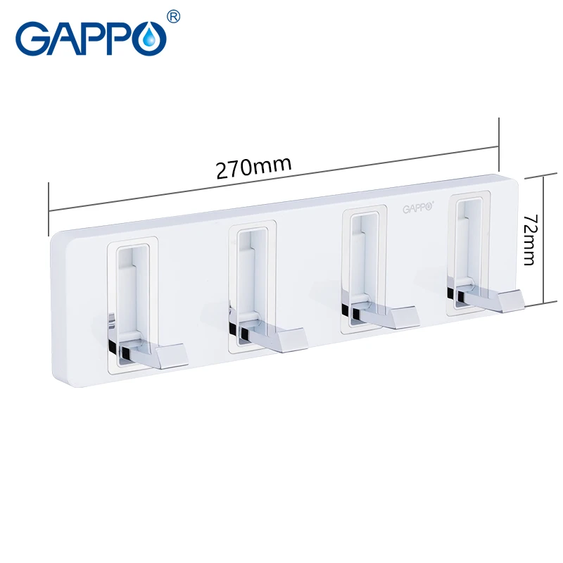 GAPPO رداء السنانير النحاس و ABS الحمام السنانير حمام الأجهزة مجموعات غرفة المعيشة جدار جبل الاكسسوارات حامل الشماعات