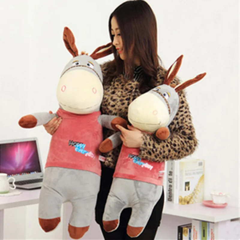 Fancytrader Giant Lovely Stuffed Plush Donkey Toys Big Soft Animal
