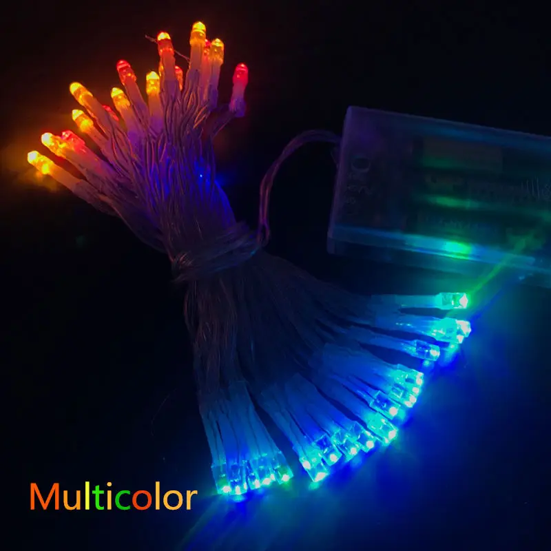 Garland LED AA Battery Power Fairy Lights string Deco Garden Outdoor Party Wedding Xmas Warm White RGB Lamp 1m 2m 3m 4m 5m 10m