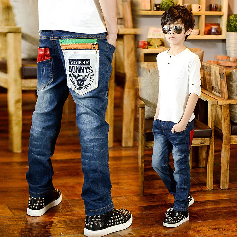 New Boys Jeans Trousers Cowboys Kids Clothes Enfant Baby Boy Denim Casual Pants Children