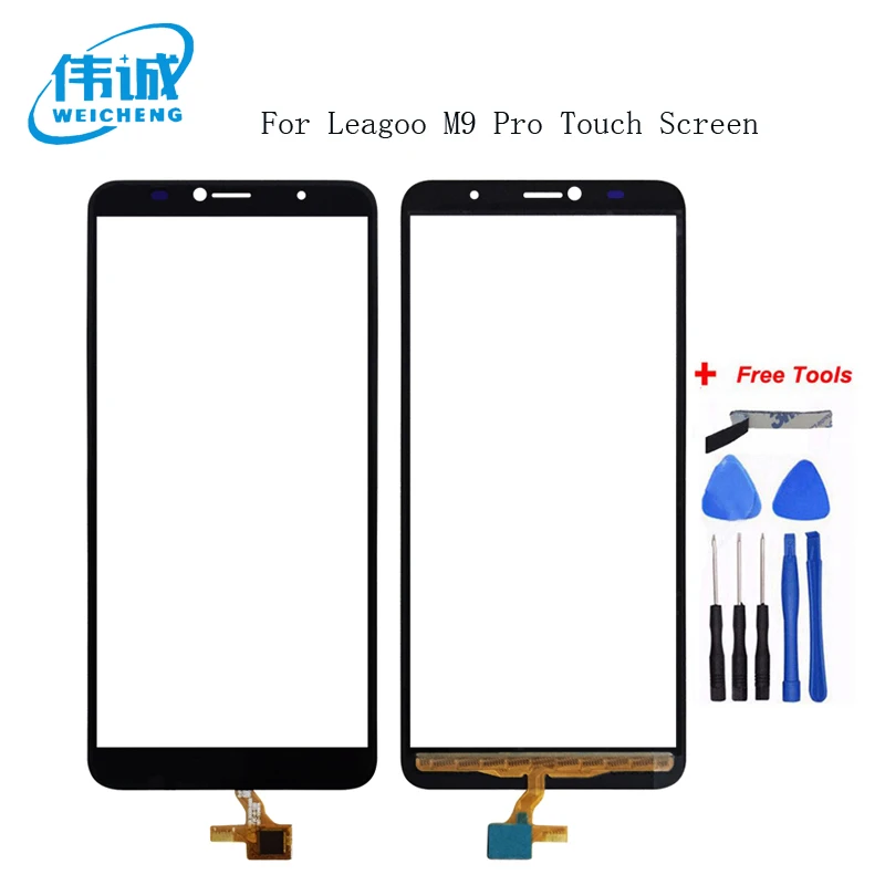 

WEICHENG 5.72'' Black Tested Well Touch Screen Digitizer Panel For Leagoo M9 Pro Touch Panel Front Glass Lens Sensor Touchscreen