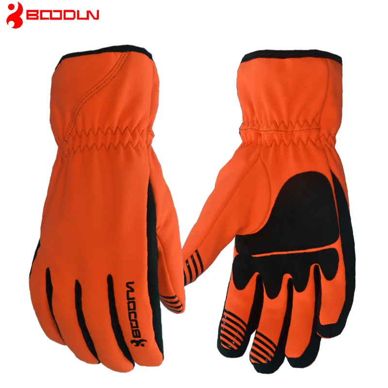 Free shipping Boodun ski gloves winter thickening windproof slip