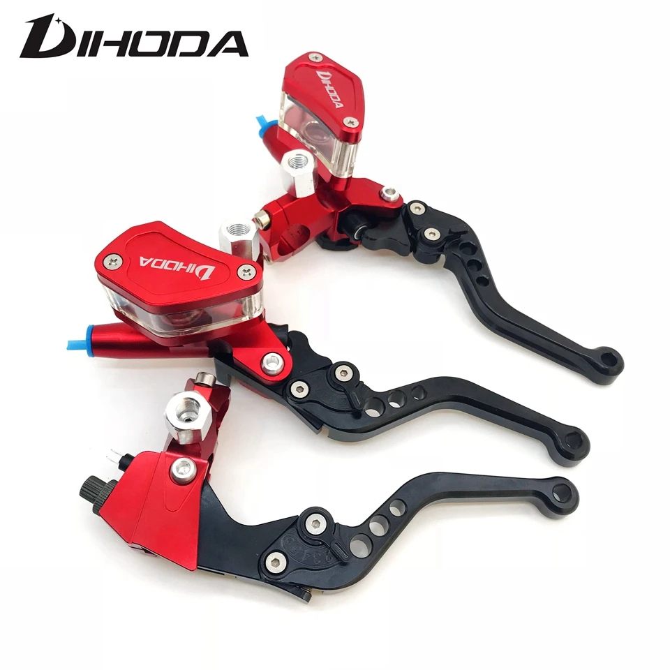 Manija de embrague CNC de 12,7mm, bomba de hidráulico, palanca de maestro universal para motocicleta, de diámetro de agarre|Palancas, cuerdas y cables| -