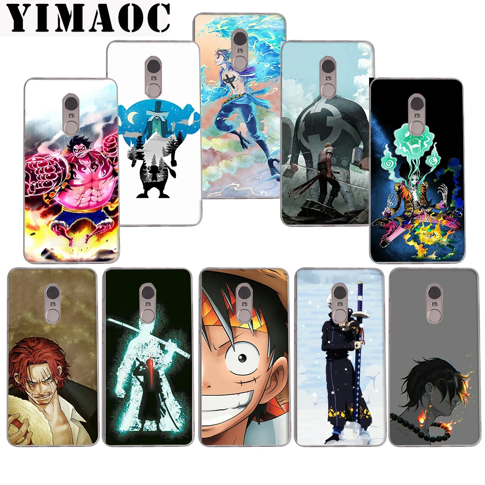 

YIMAOC Lovely One Piece captain Soft Case for Xiaomi Mi a1 a2 f1 6 8 lite se mix 2s Redmi 5 6 6a S2 Plus 5A Note 5 6 Pro 4 X