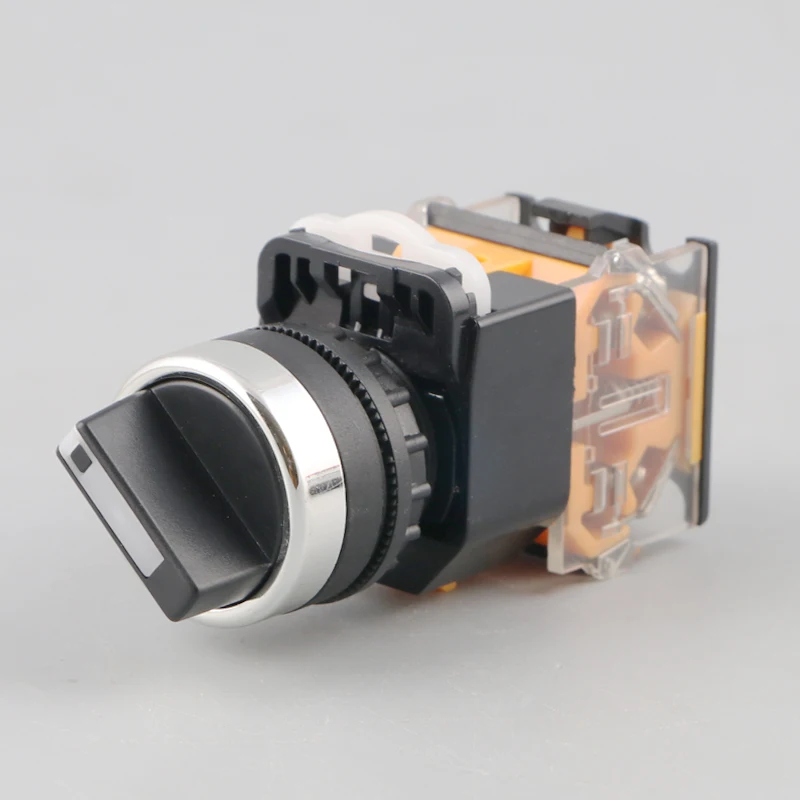

LAY38-11X2 Two Position Rotary Self-locking Push Button Switch 10A 1NO1NC 22mm
