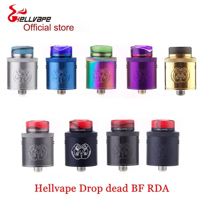 Оригинальный Hellvape Drop Dead RDA 24 мм диаметр 14 отверстия воздушного потока rda