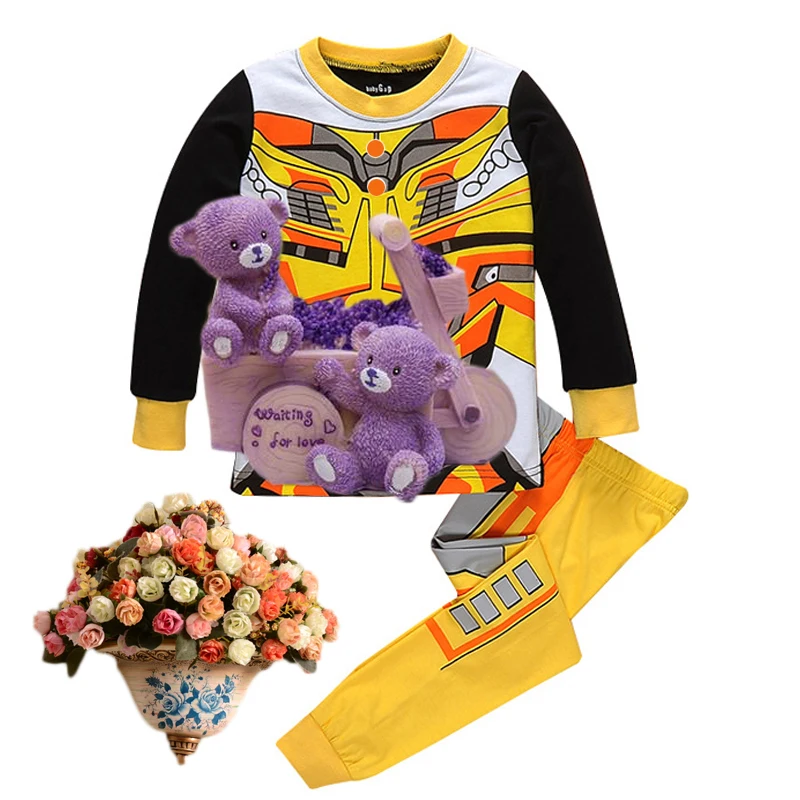 Baby boy transformers cartoon pajamas (2)