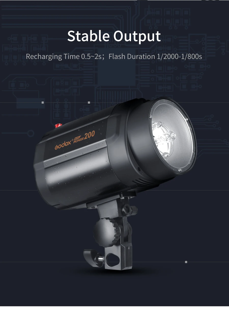 Godox 400Ws 2x200 Ws строб студия вспышка светильник комплект с AT-16 триггер+ 50x70 см софтбокс+ 190 см светильник стенд с отражателем