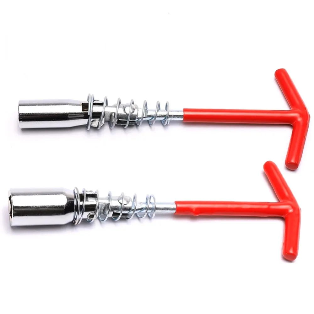 

Universal Car 16mm/0.6" 21mm Spark Plug Removal Tool Spanner Socket Wrench T-Handle T-Bar 220mm/8.8" T Grip Handle
