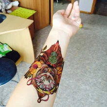 Прохладный сова водонепроницаемый временные татуировки наклейки для девочек и мужчин