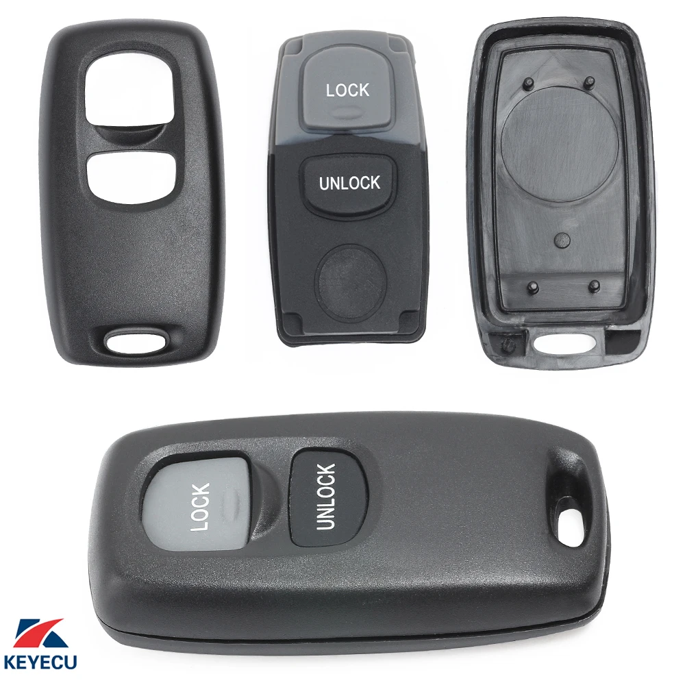 KEYECU Remote Transmitter Key Case for Mazda 3 6 MPV Protege 5