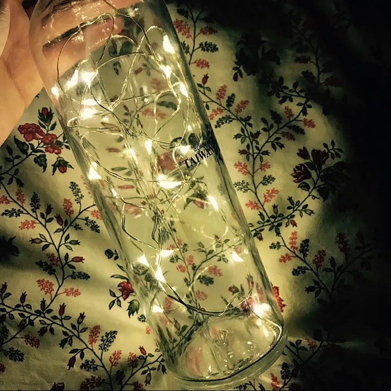 2 м 3 м 4 м 5 м светодиодный светильник для праздника Сказочный светильник s на батарейках Рождественская елка фестиваль Свадебная вечеринка Звездная лампа
