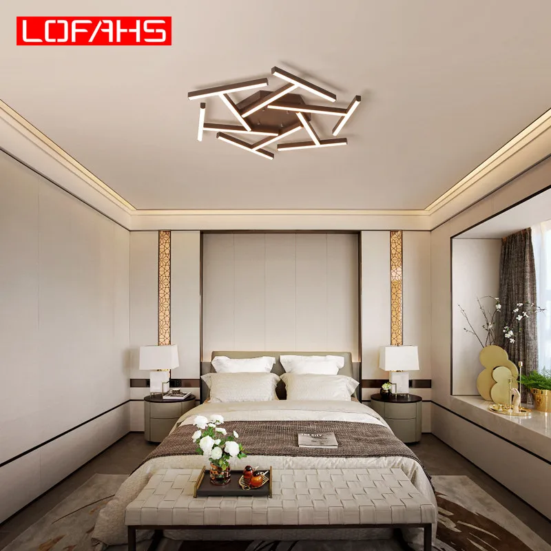 

LOFAHS New led Chandelier For Living Room Bedroom Home mall Modern Led Ceiling Chandelier luster Remote Control Lamp Lighting