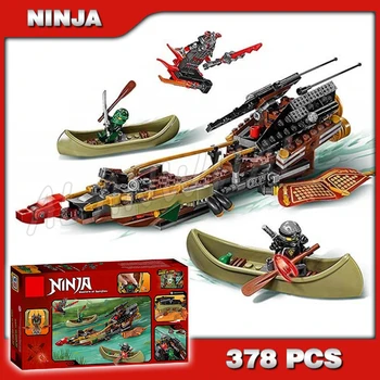 

378pcs Ninja Destiny's Shadow Swamp vehicle Lake Boats 10581 DIY Model Building Blocks Gifts Children Toys Compatible with