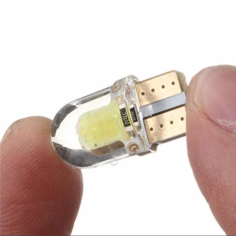 10pcs/lots T10 194 168 W5W COB LED Car License Plate Dome Map Light Bulb White