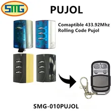PUJOL Remote control Rolling Code PUJOL Remote control, Command Remote control Garage Door gate 433 mhz electric control lock remote control system press on release off time delay 3 12s garage entrance door remote controller 315 433