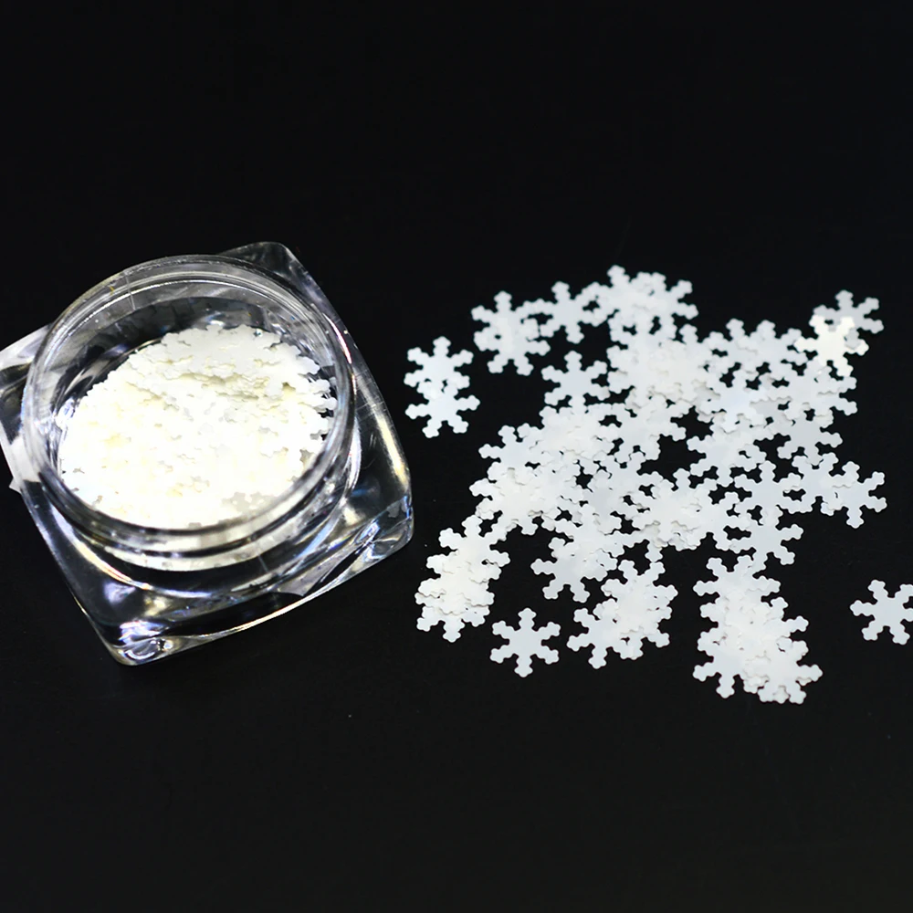 1gbottiglia Di 3d Bianco Fiocchi Di Neve Di Natale Di Stile