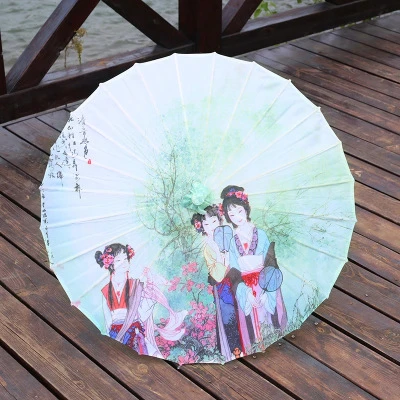 Промасленный бумажный зонтик с вентилятором Шелковый Зонтик paraguas paraplu pederneira regenschirm parapluie enfant китайский зонтик