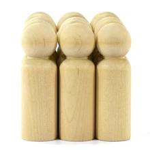 Необработанные деревянные кукольные тела-папа-10 штук