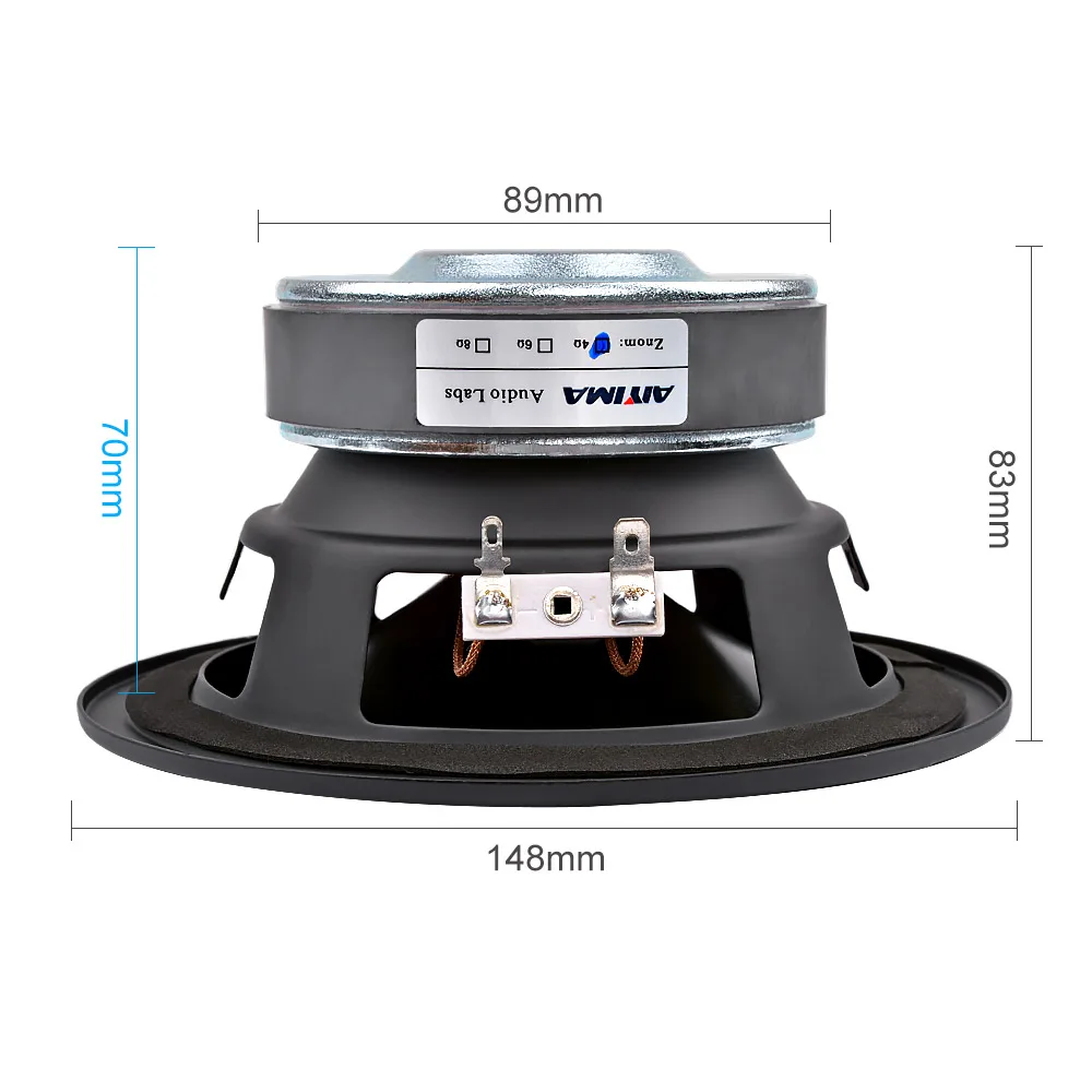 AIYIMA 1Pcs 5.25 Inch Subwoofer Speaker Column 4 8 OHM 50W Sound Speaker Driver Home Theater Car Audio Bass Hifi Woofer Sound