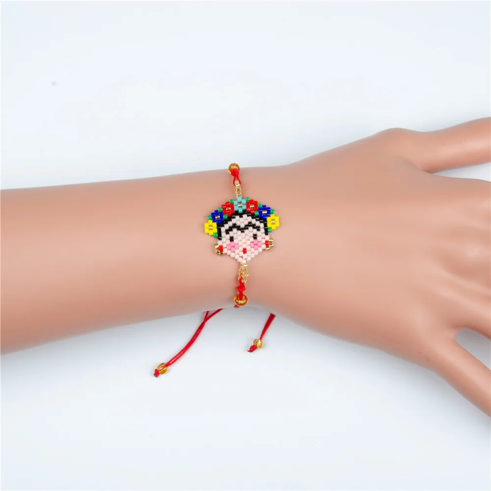 

2019 Newest Imported Miyuki jewelry Red Handwoven Bead Bracelet Women Gift Mexio adjustable Bracelet Best Friend Bracelet