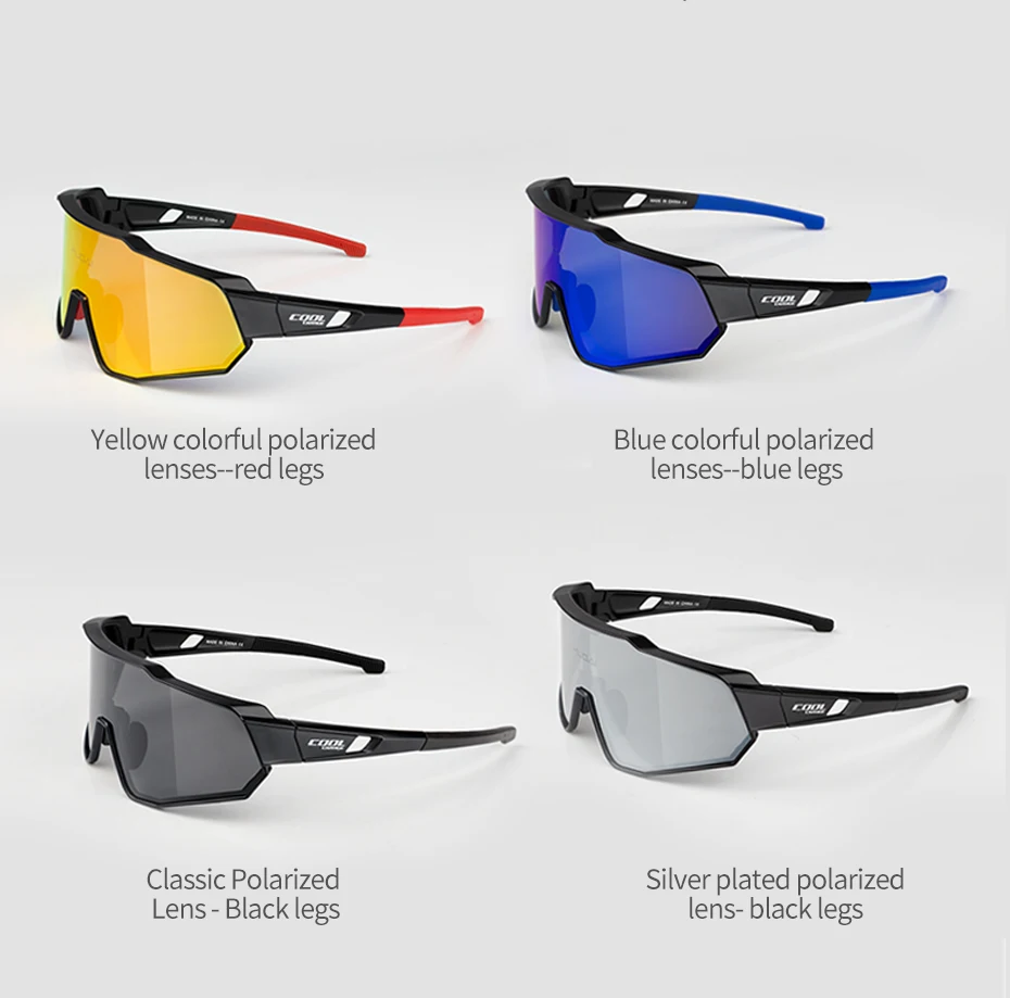 CoolChange поляризованные велосипедные очки для бега, езды на велосипеде UV400, солнцезащитные очки для спорта на открытом воздухе, MTB, велосипедные очки, очки для мужчин и женщин