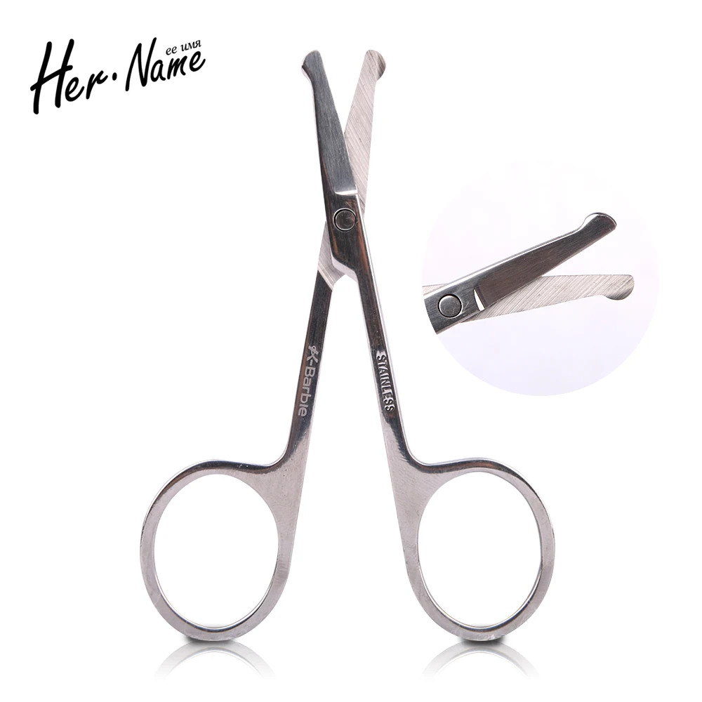 Stainless Steel Makeup Scissors Nose Hair Eyebrow Scissors men's women