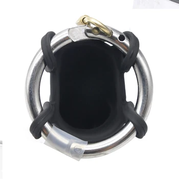 Adjustable Size Medical Soft Silicone Male Chastity Device,Penis Ring,Cock Cage,Chastity Lock/Belt,Cock Ring,A310 4