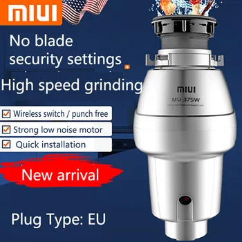 Xiaomi miui food garbage processor disposal crusher food waste disposer Stainless steel Grinder material kitchen sink appliance new kitchen food garbage processor disposal crusher food waste disposer stainless steel grinder material kitchen sink appliance