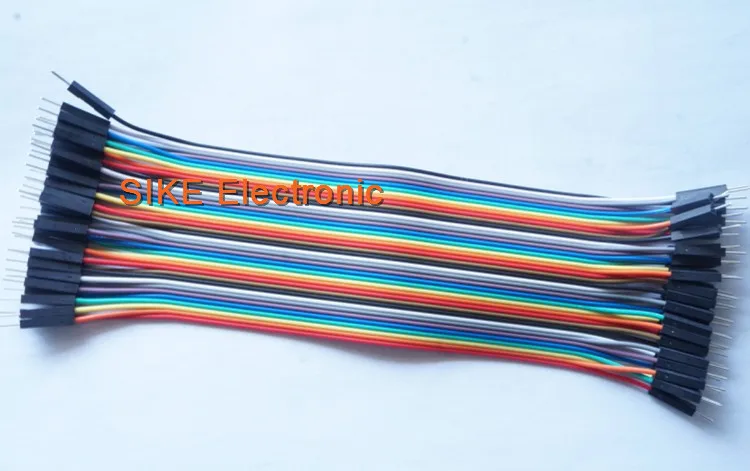 

Free Shipping 40pcs dupont cable jumper wire dupont line male to male dupont line 20cm 1P diameter:2.54mm IN STOCK