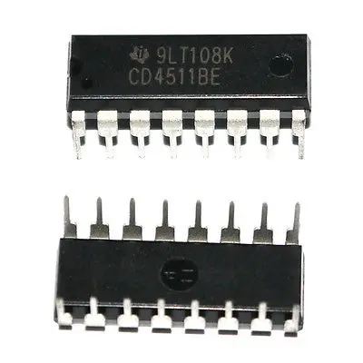10X HCF4511BE DIP-16 HEF4511 CD4511 BCD до 7-сегментная защелка/декодер/Драйвер IC hy | Электронные