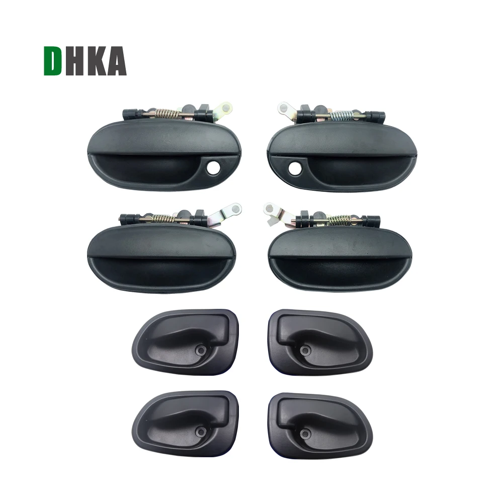DHKA обе черные наружные межкомнатные дверные ручки для HYUNDAI ACCENT 95-00 1995 1996 1997 1998 1999