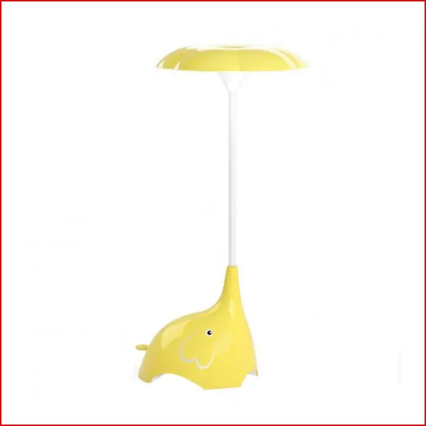 

creative bedroom study Elephant LED night light table lamps yellow pink blue cute warm eye small table light desk lamps ZA9021