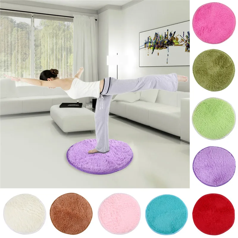 

High Quality 40cm*2cm Home Bedroom Mat Door Floor Yoga Carpet Fluffy Round Foam Rug Non Slip Shower Mats