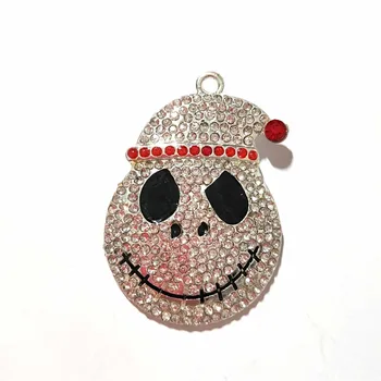 

Fashion Alloy Skeleton Skull Style Pendants Jewelry Accessories Wholesale For Kids Girl Gift Chunky Bead Necklace Making 100pcs
